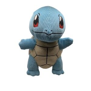 Squirtle Plush Toy Blue Turtle Pokémon Style Corduroy Stuffed Animal